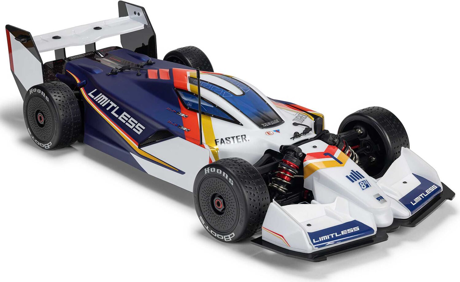 1/7 LIMITLESS 8S AVC 4X4 RTR Brushless Street Speed, White/Blue